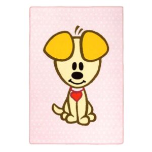 Woezel & Pip tapijt - lichtroze - 115x170 cm - Leen Bakker