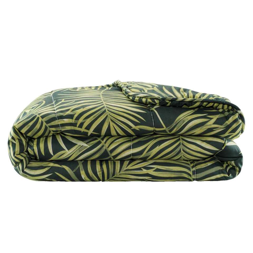 Bedrukt dekbed Leaf - groen - 240x200 cm - Leen Bakker Bedrukt dekbed Leaf - groen - 240x200 cm - Leen Bakker