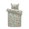 Comfort dekbedovertrek Naida dieren - lichtgroen - 140x200 cm - Leen Bakker