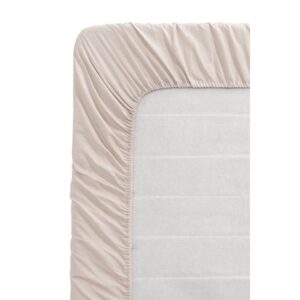 Hoeslaken Katoen - taupe - 80x200 cm - Leen Bakker