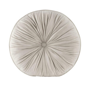 Matraskussen Olivia - beige - Ø45x10 cm - Leen Bakker