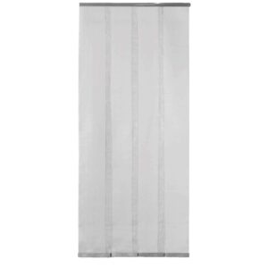 Lamellen vliegengordijn - grijs - 100x230 cm - Leen Bakker