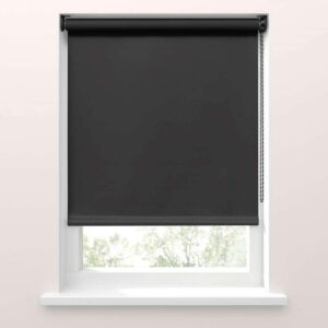 Fenstr rolgordijn lichtdoorlatend - antraciet - 270x190 cm - Leen Bakker