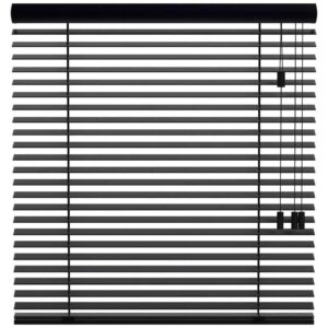 Houten jaloezie 50mm - zwart (15012) - Leen Bakker