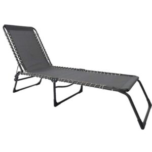 Ligbed Frejus - donkergrijs - 30/73x53x196 cm - Leen Bakker