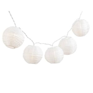 Lampionketting Lisa - LED 10x - wit - 165 cm - Leen Bakker