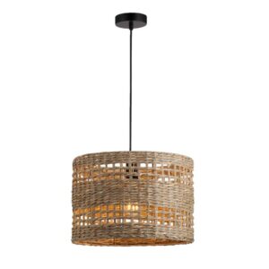 Hanglamp Rita E27 - naturelkleur - 120xØ36 cm - Leen Bakker