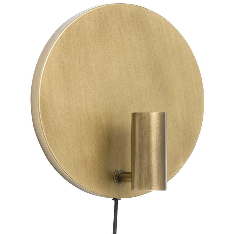 Wandlamp Rachmaninov - goudkleur - Ø25x10 cm - Leen Bakker Wandlamp Rachmaninov - goudkleur - Ø25x10 cm - Leen Bakker