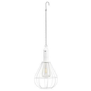 Solar hanger Cedar - wit - Ø16x23 cm - Leen Bakker