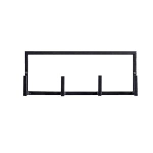 Wandhaak Aken 4 haken - zwart - 12x30