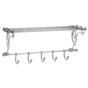 Wandkapstok Johar - aluminiumkleur - Leen Bakker