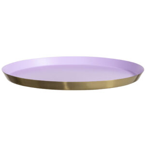 Dienblad Tara - lila - Ø40 cm - Leen Bakker