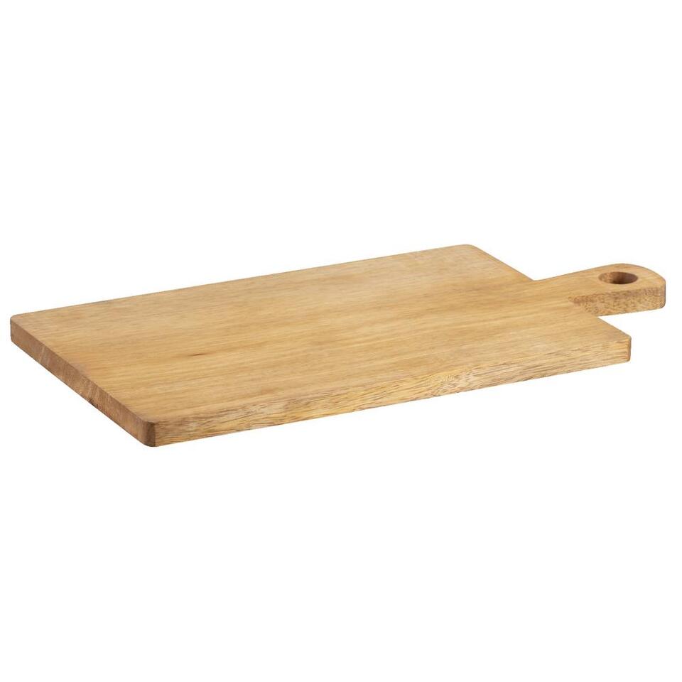 Snijplank rechthoekig - mangohout - naturel - 43x23 cm - Leen Bakker Snijplank rechthoekig - mangohout - naturel - 43x23 cm - Leen Bakker