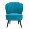 Fauteuil Ventura - stof - turquoise - Leen Bakker