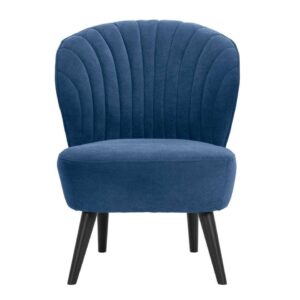 Fauteuil Ventura - stof - donkerblauw - Leen Bakker