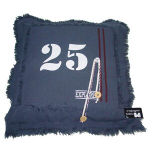 In The Mood sierkussen Explorer 25 - indigo blauw - 50x50 cm - Leen Bakker