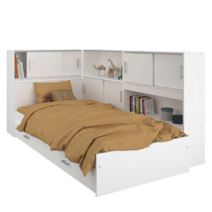 Juniorbed Montana met lades en kasten - wit - Leen Bakker