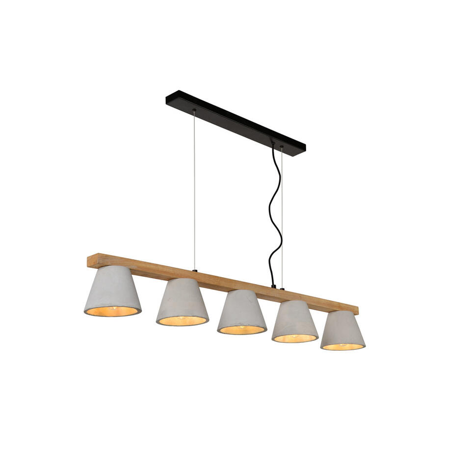 Lucide hanglamp Possio - cementkleur - Leen Bakker Lucide hanglamp Possio - cementkleur - Leen Bakker