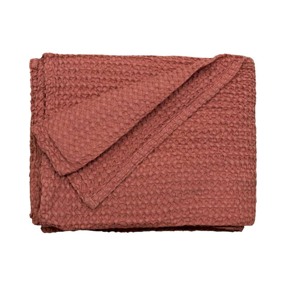 Heckett & Lane bedsprei Sapphire - terra - 270x260 cm - Leen Bakker Heckett & Lane bedsprei Sapphire - terra - 270x260 cm - Leen Bakker