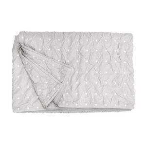 Heckett & Lane bedsprei Priscilla - grijs - 270x260 cm - Leen Bakker