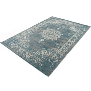 Home Living tapijt Classic - grijs/blauw - 155x230 cm - Leen Bakker
