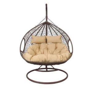 Hangstoel Close 2 pers - grijs - Leen Bakker