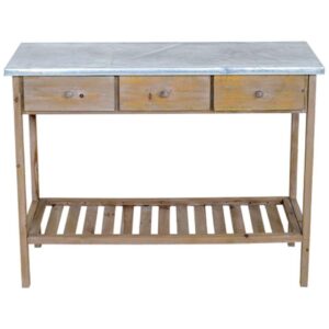 Pottafel met lades - bruin - Leen Bakker