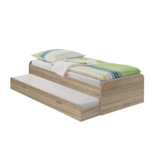 Bed Pedro - eikenkleur - 90x200 cm - Leen Bakker