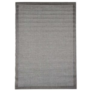 Floorita binnen/buitentapijt Chrome - grijs - 200x290 cm - Leen Bakker