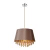 Lucide hanglamp Dolti - taupe - Ø45 cm - Leen Bakker Lucide hanglamp Dolti - taupe - Ø45 cm - Leen Bakker