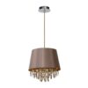 Lucide hanglamp Dolti - taupe - Ø30,5 cm - Leen Bakker Lucide hanglamp Dolti - taupe - Ø30
