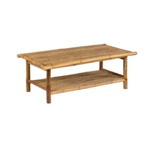 Exotan Bamboe tafel - bruin - 116x62x41 cm - Leen Bakker