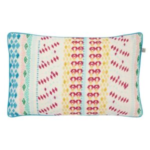 Dutch Decor sierkussen Saklan - aquablauw - 30x50 cm - Leen Bakker