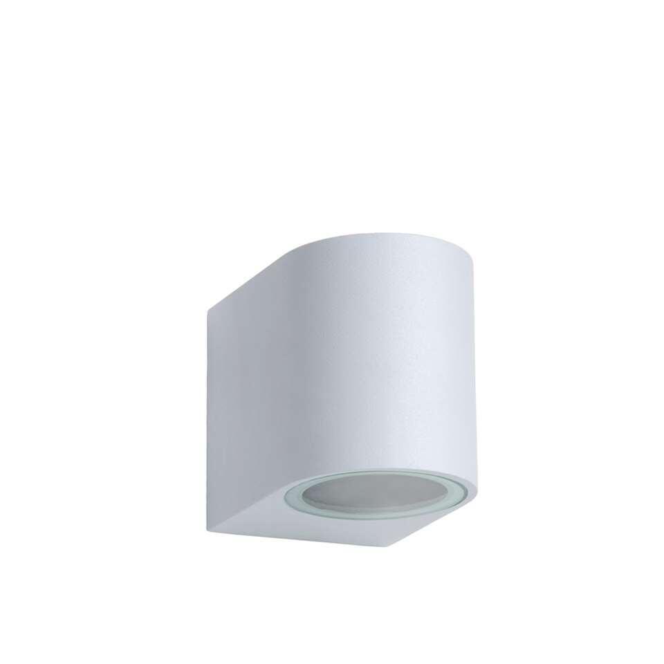 Lucide LED wandspot buiten ZORA IP44 afgerond - wit - 9x6,5x7,9 cm - Leen Bakker Lucide LED wandspot buiten ZORA IP44 afgerond - wit - 9x6