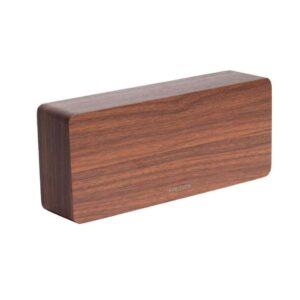 Karlsson alarmklok Tube dark wood - wit LED - Leen Bakker