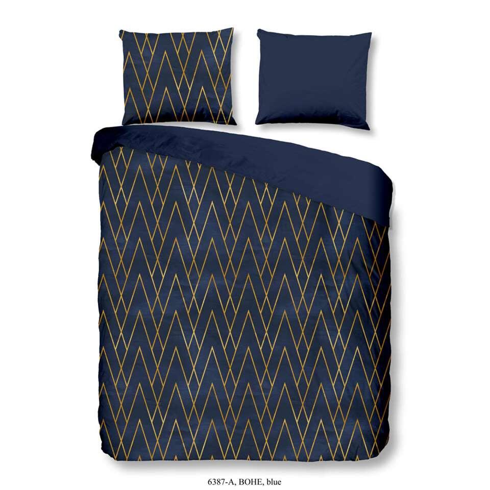 Good Morning dekbedovertrek Bohe - blauw - 140x200/220 cm - Leen Bakker Good Morning dekbedovertrek Bohe - blauw - 140x200/220 cm - Leen Bakker