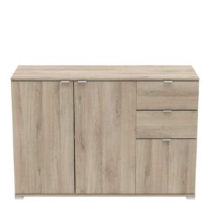 Kast Perfect - 3 deuren+2 lades - licht eikenkleur - Leen Bakker