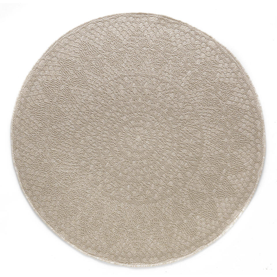 Art for Kids tapijt Gehaakt - ivoorkleur - Ø135 cm - Leen Bakker Art for Kids tapijt Gehaakt - ivoorkleur - Ø135 cm - Leen Bakker