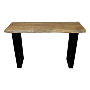 HSM Collection haltafel SoHo - bruin/zwart - 120x40x75 cm - Leen Bakker