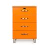 Tenzo ladekast Malibu 4 lades - oranje - 92x60x41 cm - Leen Bakker