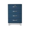 Tenzo ladekast Malibu 4 lades - petrolblauw - 92x60x41 cm - Leen Bakker