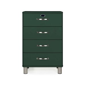 Tenzo ladekast Malibu 4 lades - groen - 92x60x41 cm - Leen Bakker