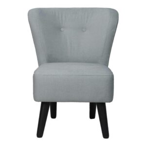 Fauteuil Halmstad - fluweel - lichtgrijs - Leen Bakker