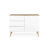 Tenzo dressoir Dot - wit/eikenkleur - 79x109x43 cm - Leen Bakker Tenzo dressoir Dot - wit/eikenkleur - 79x109x43 cm - Leen Bakker