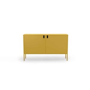Tenzo dressoir Uno 2-deurs - mosterdgeel - 89x148x40 cm - Leen Bakker