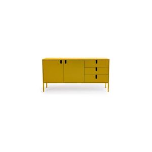 Tenzo dressoir Uno - mosterdgeel - 86x171x46 cm - Leen Bakker