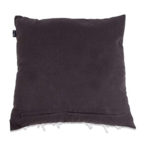 Sierkussen Fringle - antracietkleur - 50x50 cm - Leen Bakker