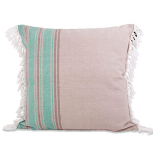 Sierkussen Ibiza - taupe/grijs - 50x50 cm - Leen Bakker