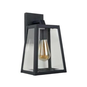 Lucide wandlamp Matslot - zwart - 18x16