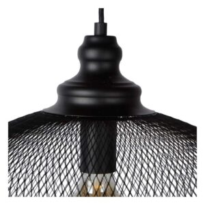 Lucide hanglamp Mesh - zwart - Ø49